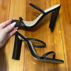Aldo The Drop Avery Mule Heel Crocodile